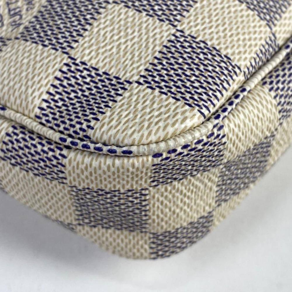 Pochette Accessoire Makeup Makeup Bag in Bag Accessory Pouch Damier Azur White - Picture 3 of 6